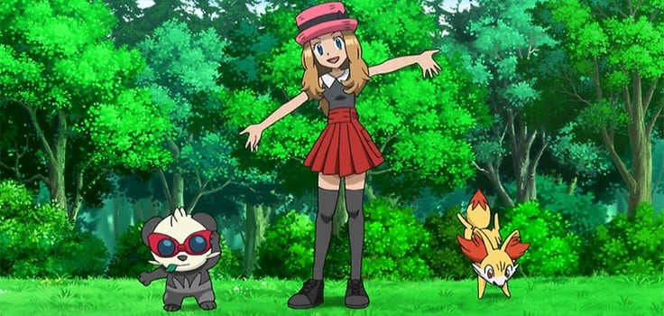 サトセレ on X: lol Serena is already holding a Hoenn Pokedex from the first  episode of XY&Z coincidence? #anipoke  / X